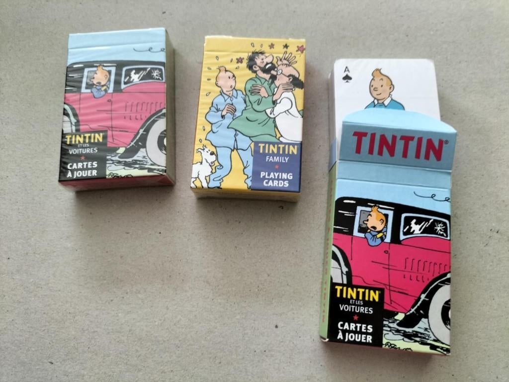 Kuifje - boek speelkaarten, Verzamelen, Ophalen, Kuifje, Nieuw, Boek of Spel