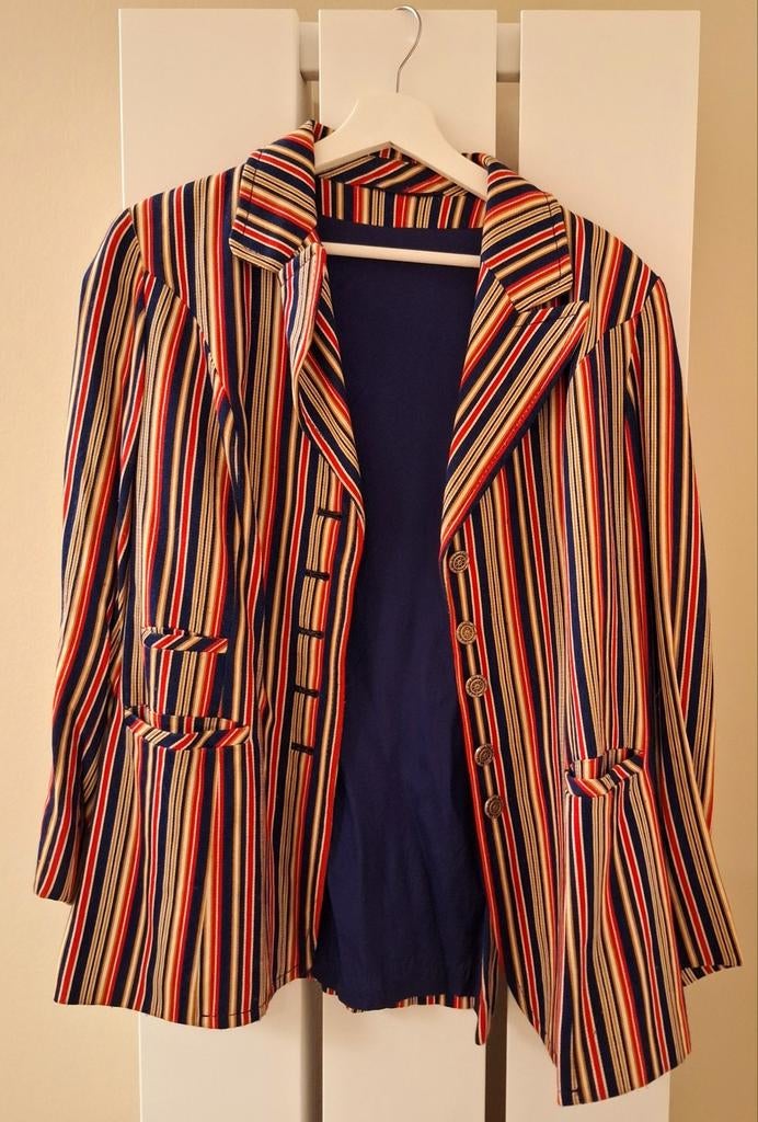 Beau blazer années 70 rayés, Vêtements | Femmes, Enlèvement ou Envoi, Porté, Bleu