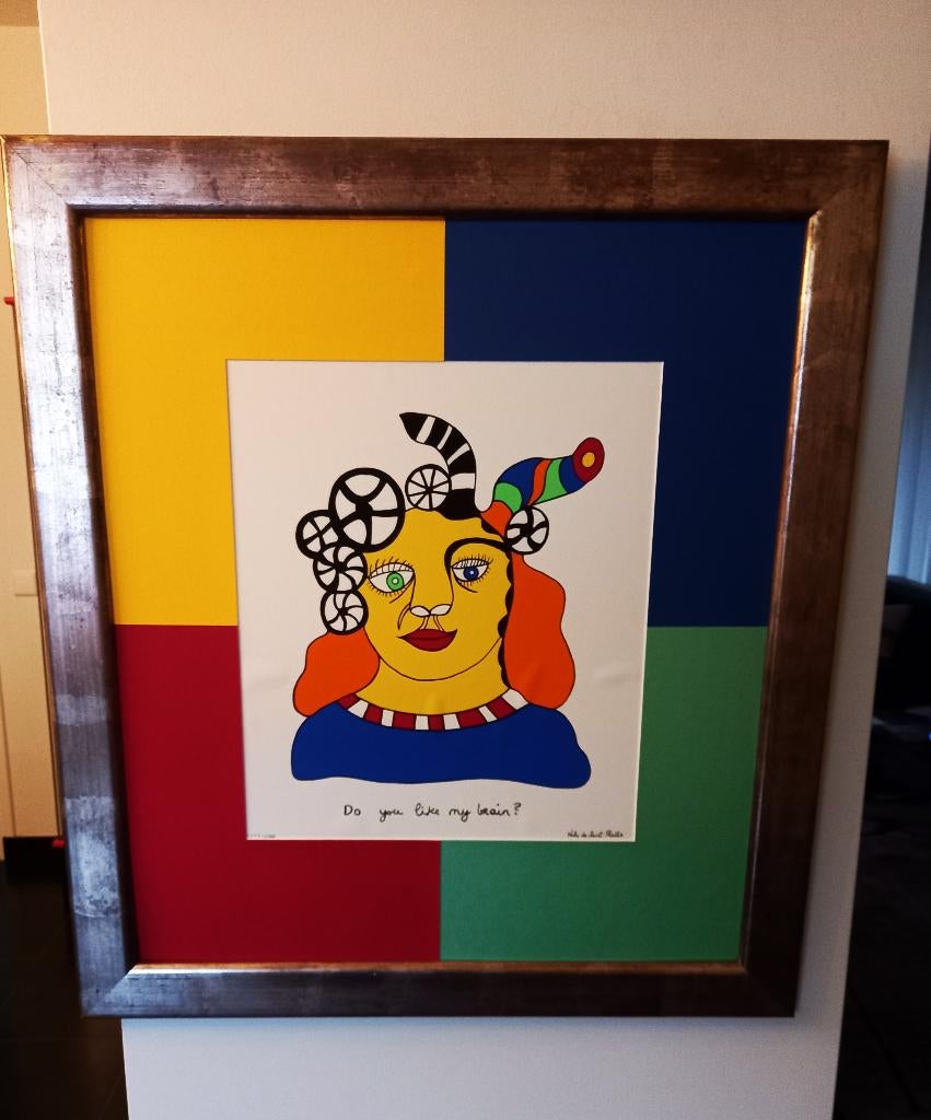 Niki de Saint Phalle ' Do You Like My Brain', Antiek en Kunst, Kunst | Litho's en Zeefdrukken, Ophalen