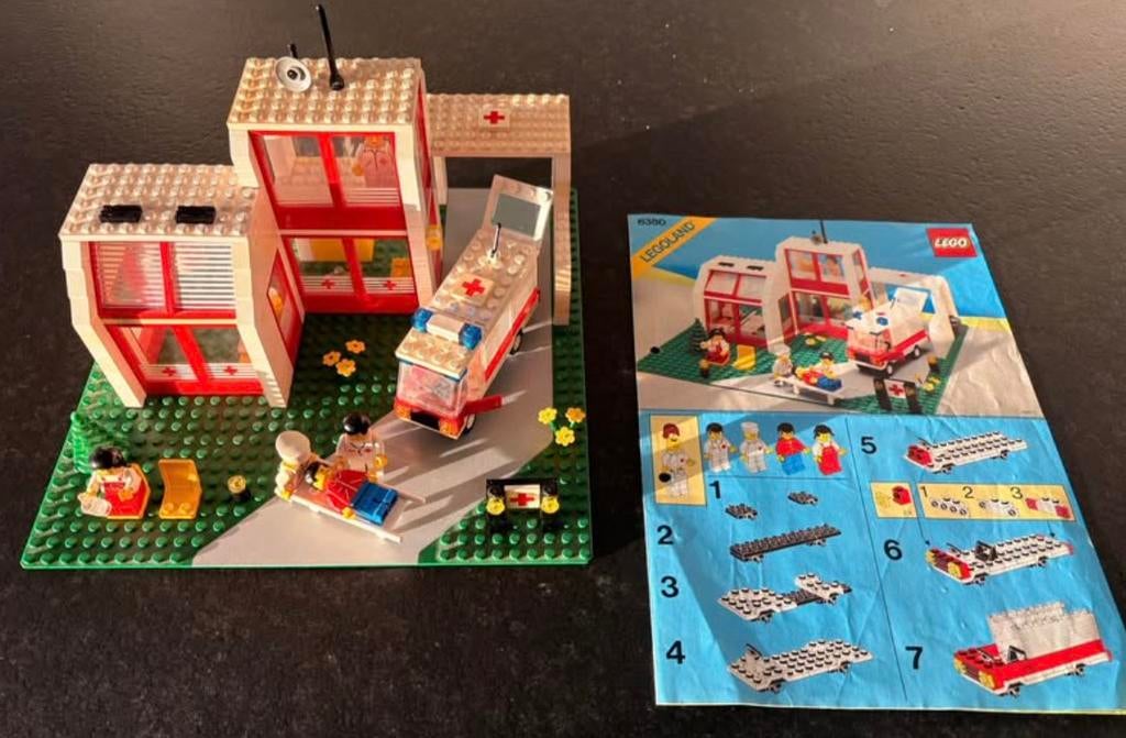 Set LEGO Vintage 6380 - Hôpital Legoland, Enlèvement ou Envoi, Utilisé, Ensemble complet, Lego