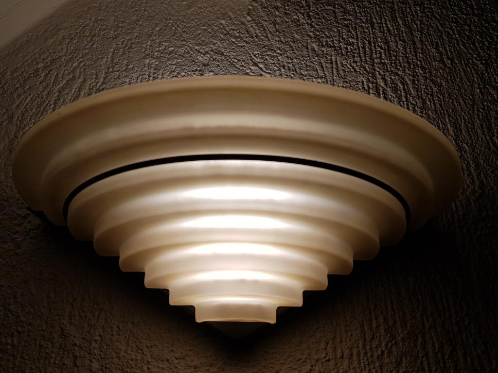 retro wandlamp, Huis en Inrichting, Ophalen, Gebruikt, Glas, Retro