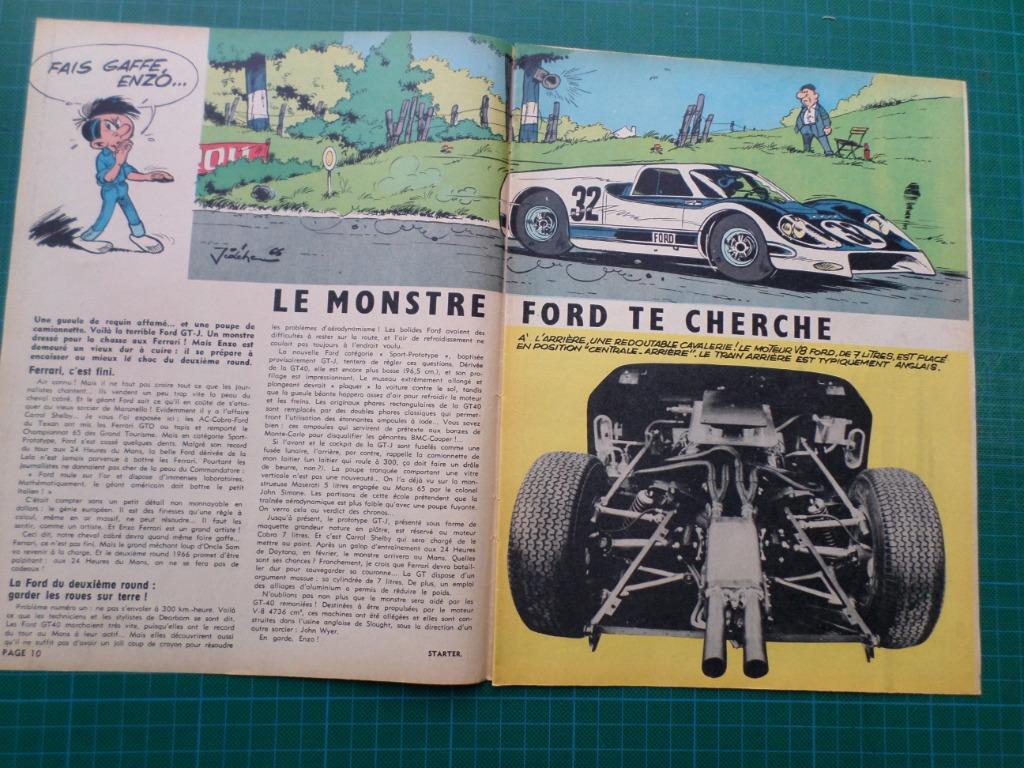 Ford - article illustré prototype GT 40 -J - 1966, Enlèvement ou Envoi, Utilisé, Autres types