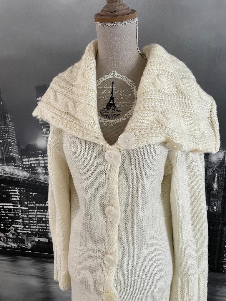 prachtige witte trui pull vest tricot Bruphils - 42, Vêtements | Femmes, Pulls & Gilets, Porté, Taille 42/44 (L), Blanc, Envoi