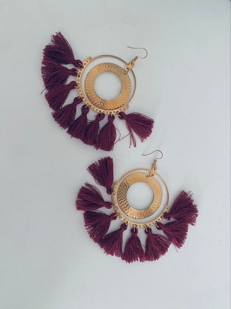Boucles d'oreilles pendentifs, Enlèvement ou Envoi, Or, Comme neuf, Or