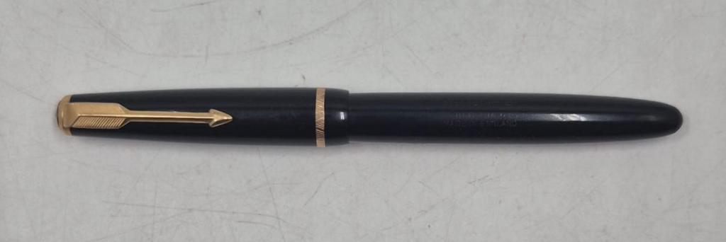 Stylo plume vintage Parker victory noir, Ophalen of Verzenden, Vulpen, Parker