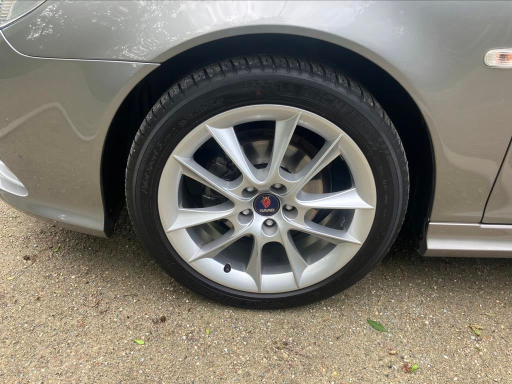 Prachtige Saab 9-3 Linaer in showroomconditie met Garantie, Autos, Cuir, Argent ou Gris, Achat, 110 kW