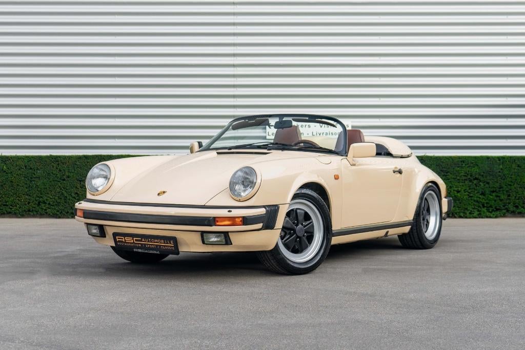 Porsche 911 3.2 Speedster, Auto's, Porsche, Achterwielaandrijving, Cabriolet, Beige, Leder