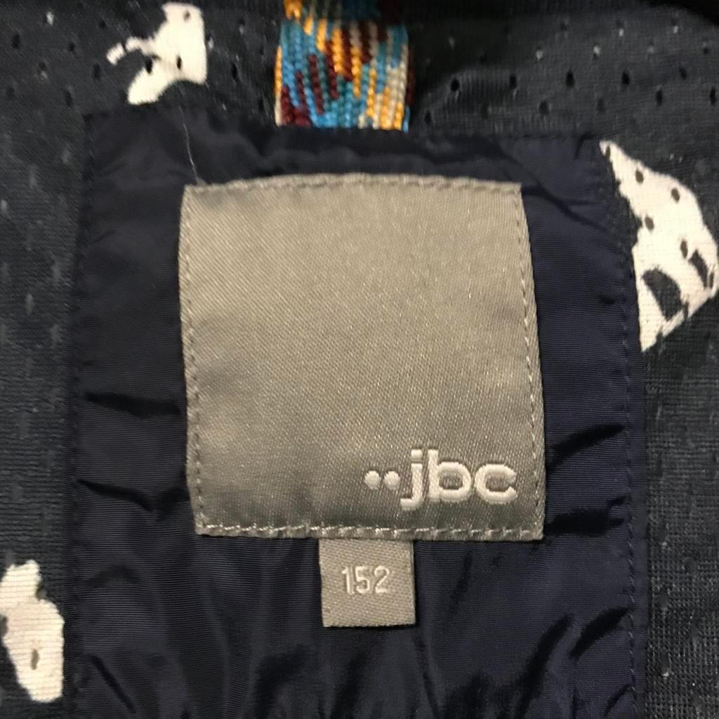 Winter/Ski jas JBC Jongens donker blauw maat 152/12jaar, JBC, Ophalen of Verzenden, Zo goed als nieuw, Jongen