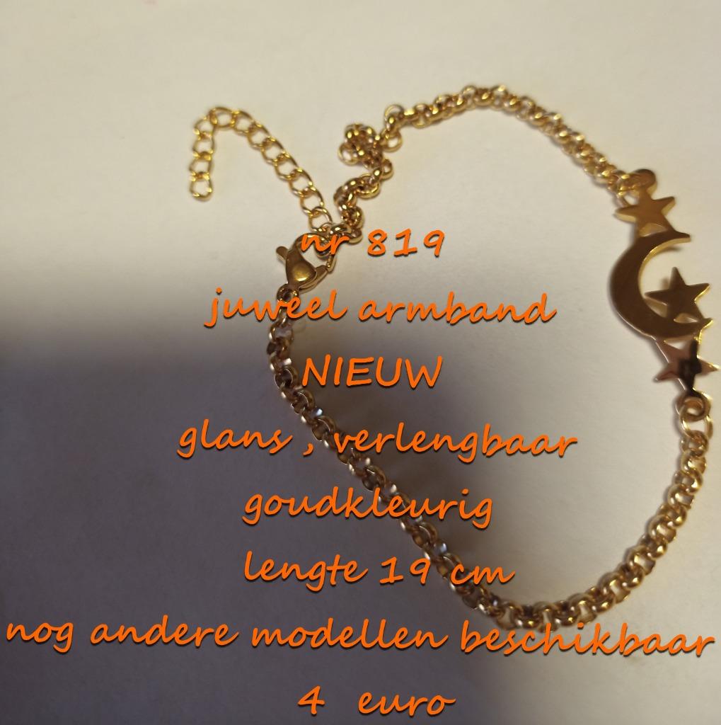 819. Juweel : armband , NIEUW , verzending inbegrepen, Verzenden, Nieuw, Goud, Overige materialen