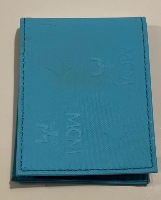 MCM notablokje / kaarthouder, Handtassen en Accessoires, Ophalen of Verzenden, Gebruikt, Blauw, Overige merken