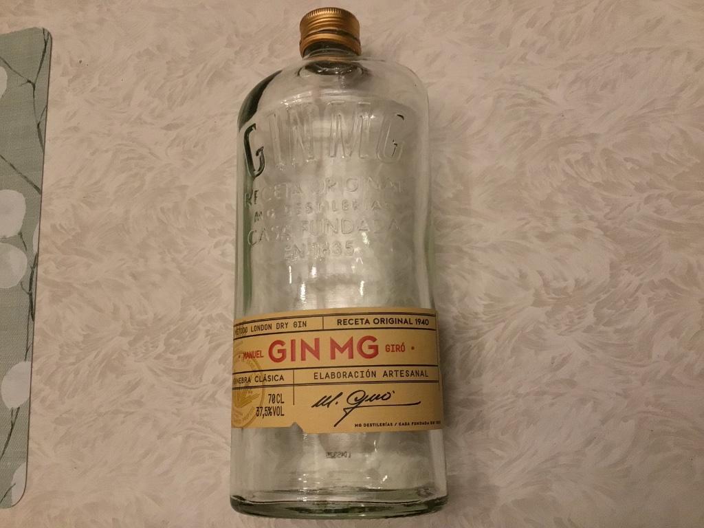 gin MG bouteille vide de London Dry Gin, Enlèvement ou Envoi