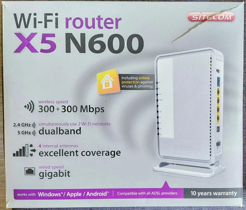 routeur wifi, Enlèvement, Utilisé, Routeur, Sitecom