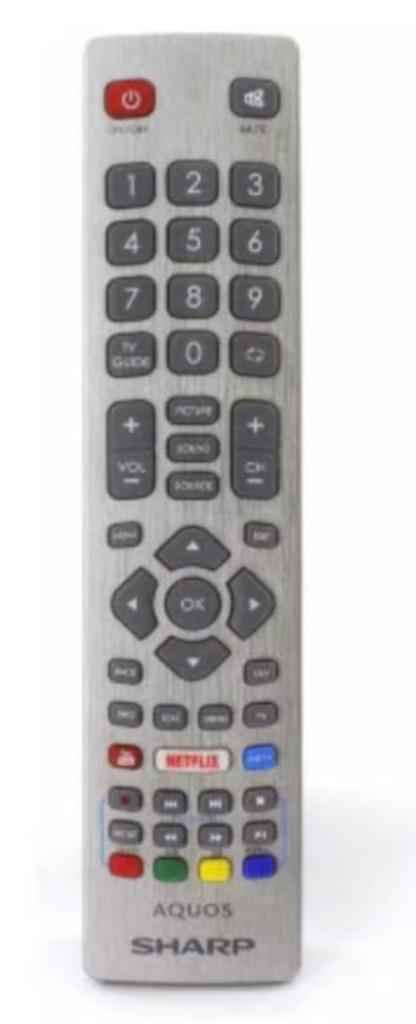 Afstandsbediening Sharp AQUOS met NetFlix en Net+ toets, Ophalen of Verzenden, Nieuw, Origineel, Tv