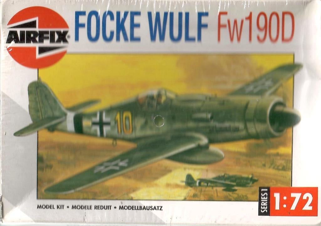 Airfix Focke Wulf 190D    1/72, Overige merken, 1:72 tot 1:144, Ophalen of Verzenden, Zo goed als nieuw