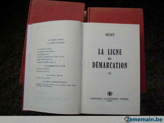 La ligne de démarcation, 3 tomes, Rémy, Utilisé