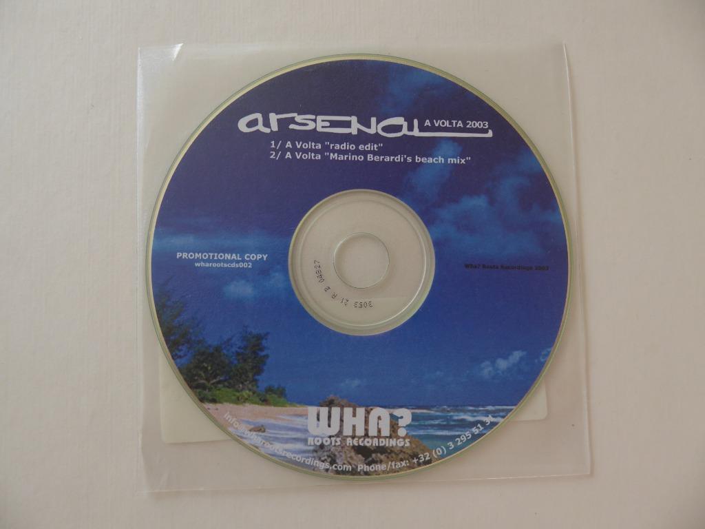 ARSENAL : A VOLTA (2 TRACK PROMO SINGLE), Ophalen of Verzenden, Zo goed als nieuw