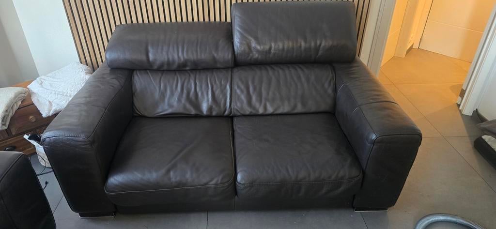 Canapé cuir, Maison & Meubles, Canapés | Salons, 100 à 125 cm, 150 à 200 cm, Enlèvement, Utilisé
