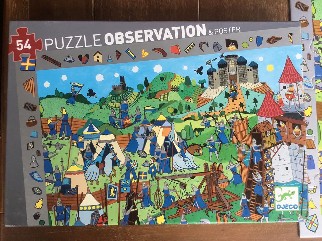 Puzzel Djeco ridders 54 stukken, Enlèvement ou Envoi