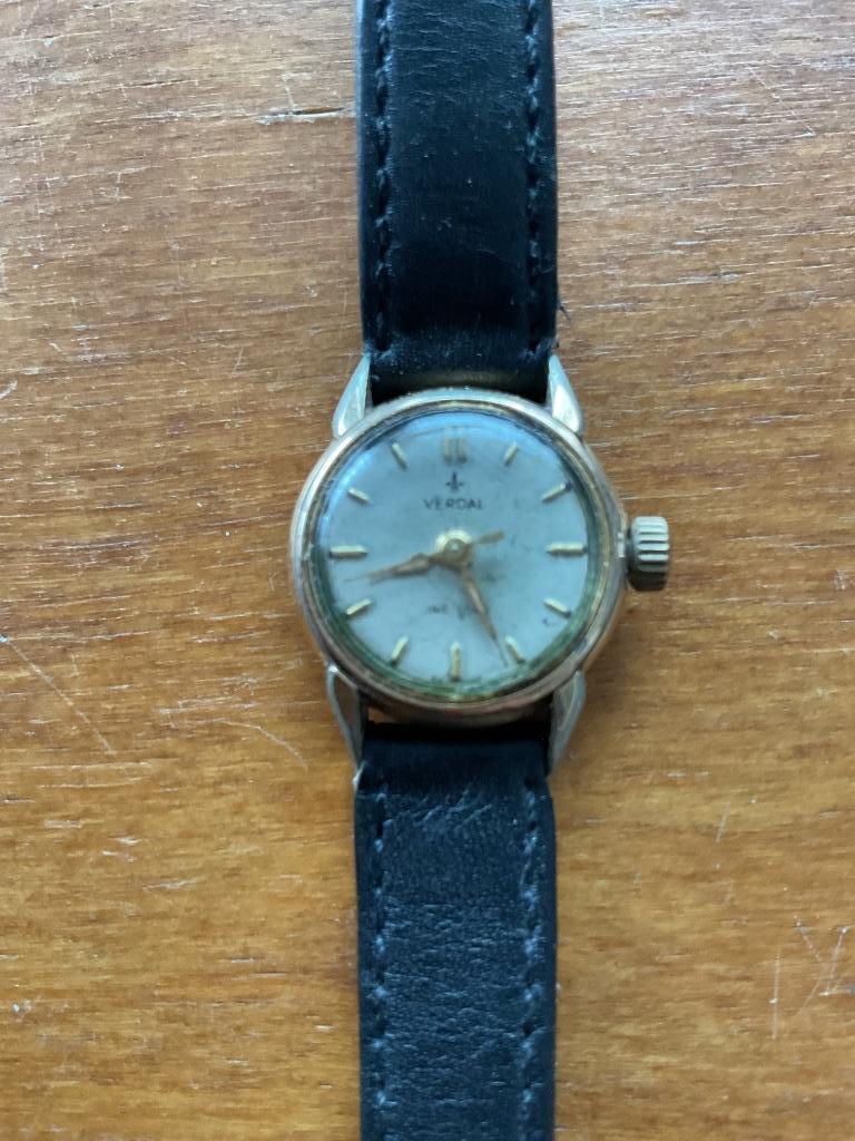 Montre pour dames VERDAL, Ophalen, Gebruikt, Polshorloge, Leer