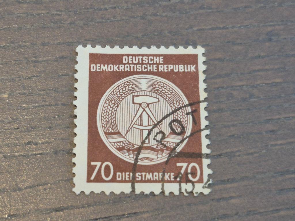 Postzegel Deutsche Demokratische Republik 70 dienstmarke, Ophalen of Verzenden
