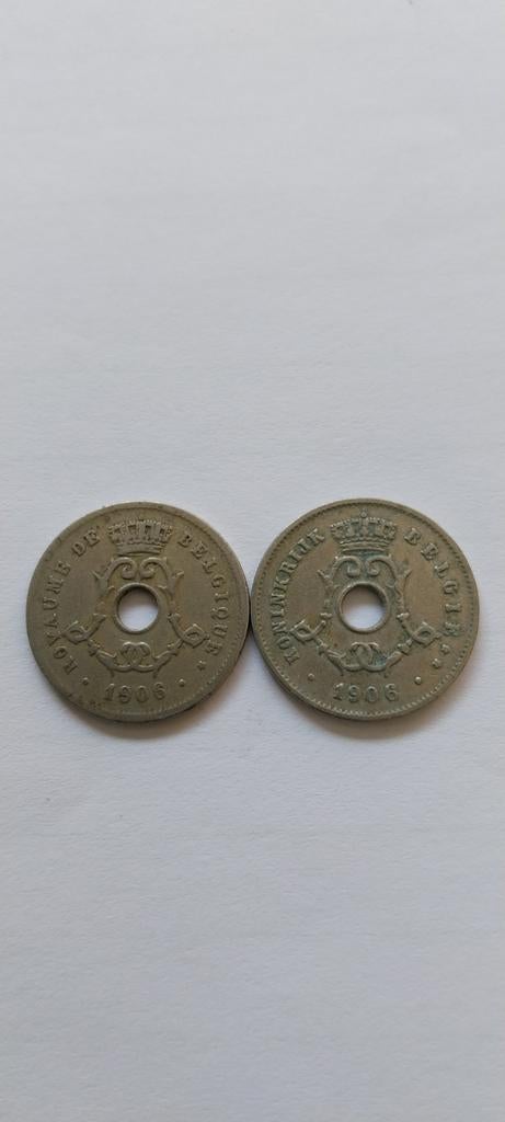 5 cents 1906 flamand et français, Envoi, Métal, Série