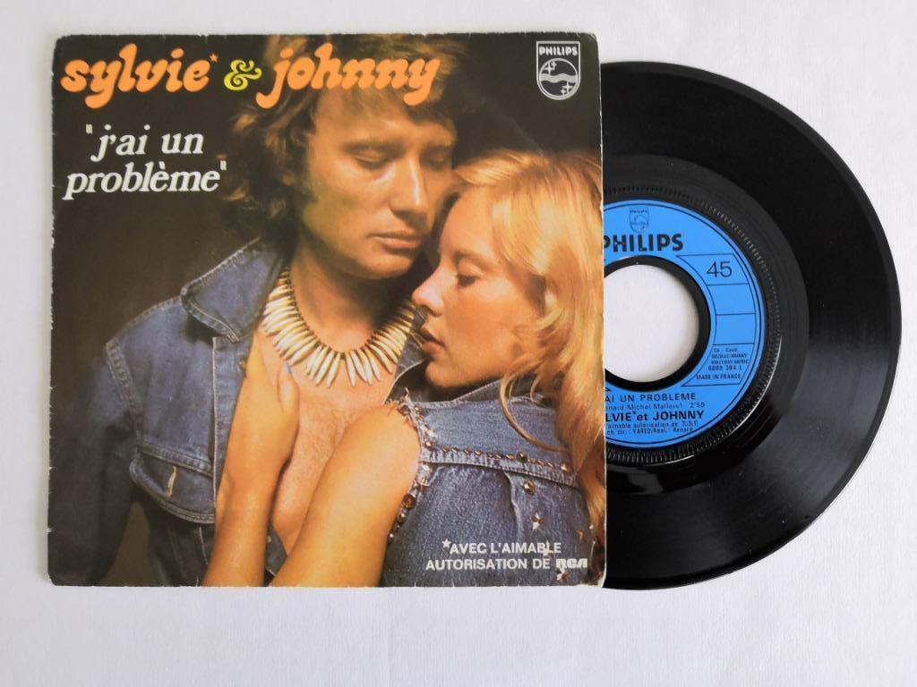 SYLVIE VARTAN & JOHNNY HALLYDAY - J'ai un problème (45t), Enlèvement ou Envoi, Comme neuf, Pop