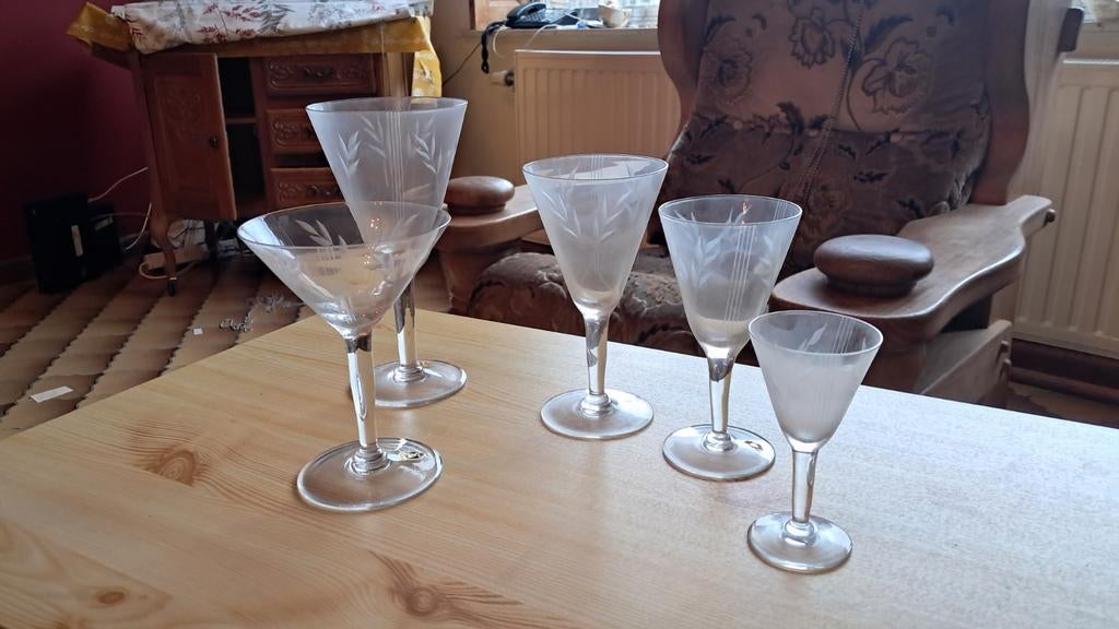 Service à verre vintage 51 pièces, Ophalen