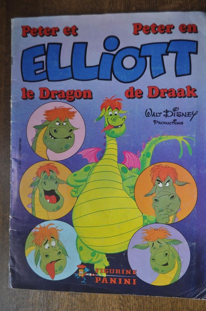 PANINI COMPLEET ALBUM WALT DISNEY PETER ET ELLIOTT LE DRAGON, Envoi, Utilisé, Plusieurs autocollants