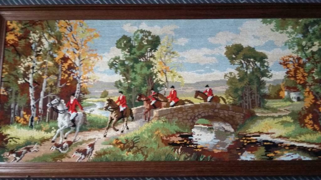 Kader met jachttafereel, Ophalen, Gebruikt, Overige materialen