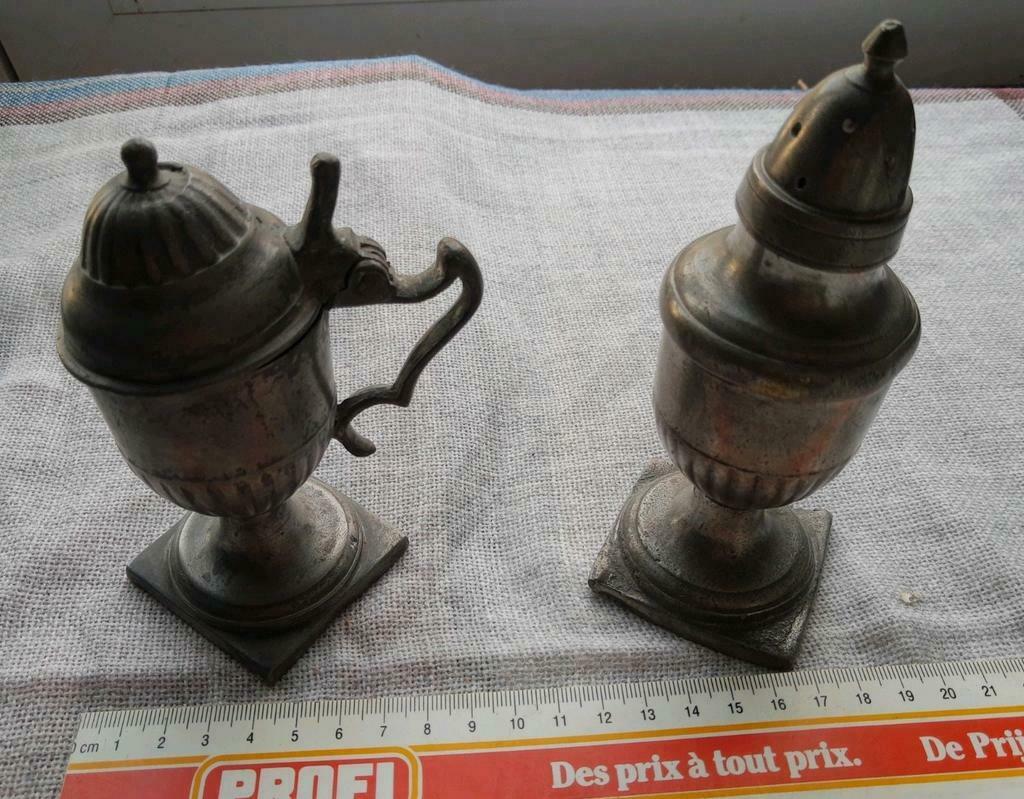 Tinnen set, Antiek en Kunst, Ophalen of Verzenden