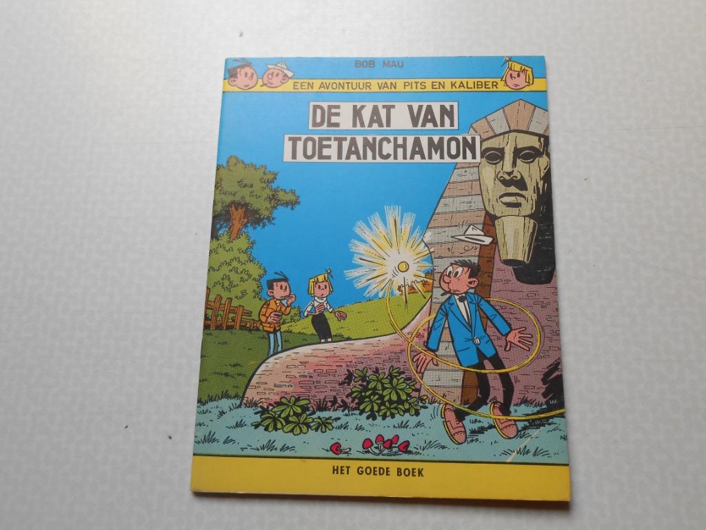 Pits en kaliber 8 de kat van toetanchamon 1ste dr 1962., Boeken, Stripverhalen, Zo goed als nieuw, Eén stripboek, Ophalen of Verzenden