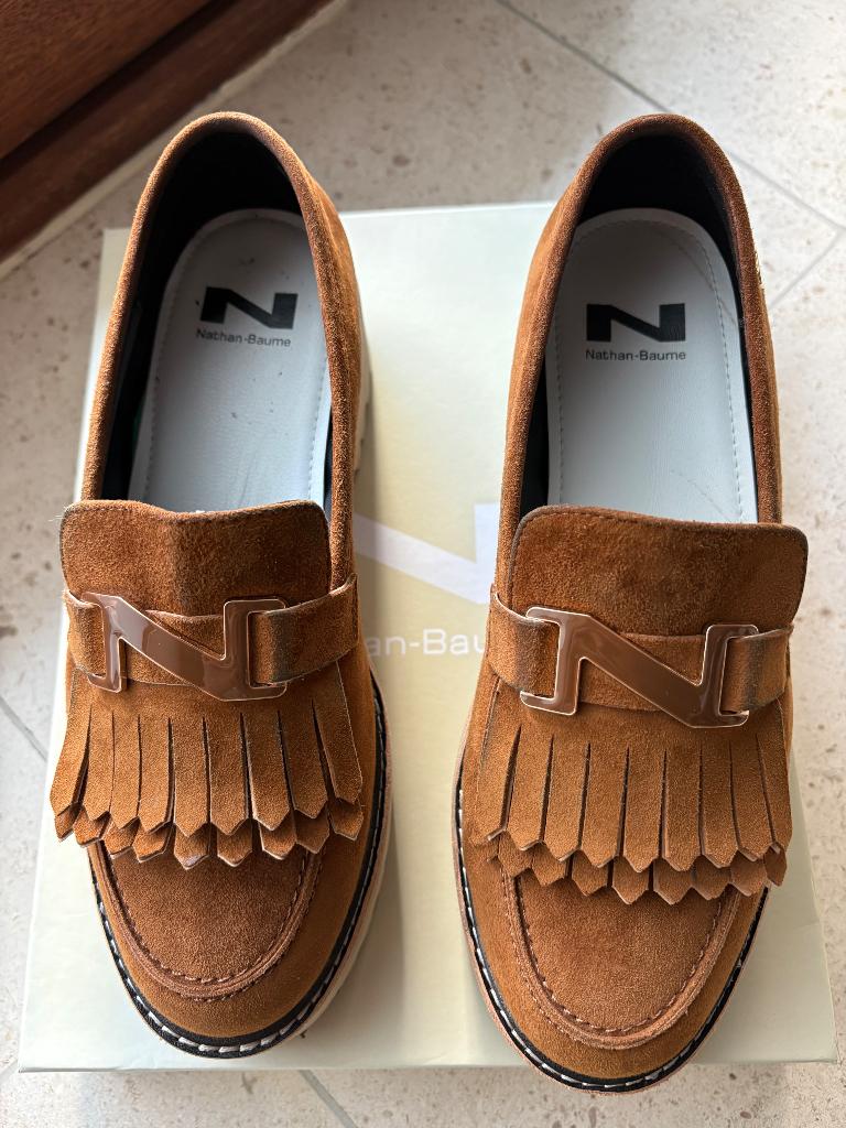 Schoenen Natan maat 37, Kleding | Dames, Schoenen, Bruin, Instappers, Nieuw, Ophalen of Verzenden