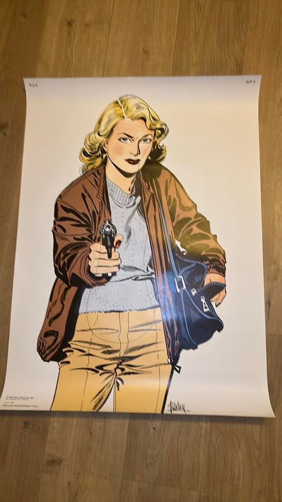 Affiche Piroton Police Liège 1984, Enlèvement ou Envoi, Comme neuf
