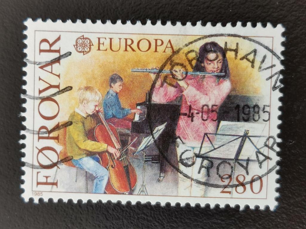 Îles Féroé/Foroyar 1985 - Europa CEPT - musique, Timbres & Monnaies, Timbres | Europe | Scandinavie, Enlèvement ou Envoi, Danemark