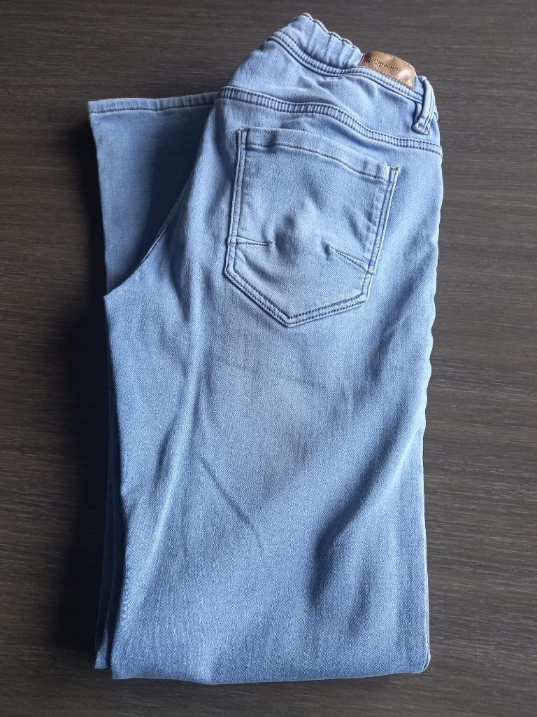 Jeansbroek, jog denim straight, maat 164, Kinderen en Baby's, Kinderkleding | Maat 164, Broek, Gebruikt, C&A, Ophalen of Verzenden
