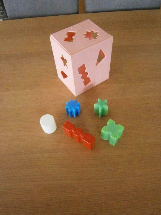 Vintage Cube avec Formes ** Made in Western Germany, Enlèvement ou Envoi, Utilisé