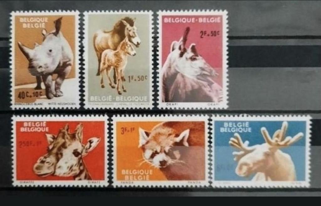 België: OBP 1182/87 ** Dieren 1961., Postzegels en Munten, Postzegels | Europa | België, Frankeerzegel, Ophalen of Verzenden, Zonder stempel
