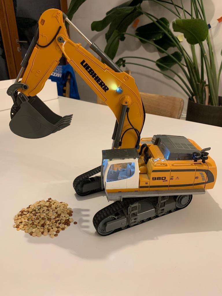 Siku R980 rupsgraafmachine, Kinderen en Baby's, Speelgoed |Speelgoedvoertuigen, Ophalen, Zo goed als nieuw, Afstandsbediening