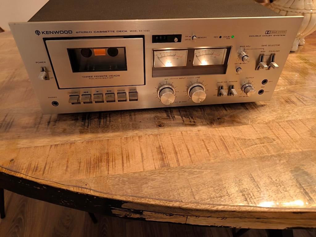 Kenwood KX-1030  3-Head Stereo Cassette Tape Deck (1977-80), Audio, Tv en Foto, Ophalen of Verzenden, Kenwood