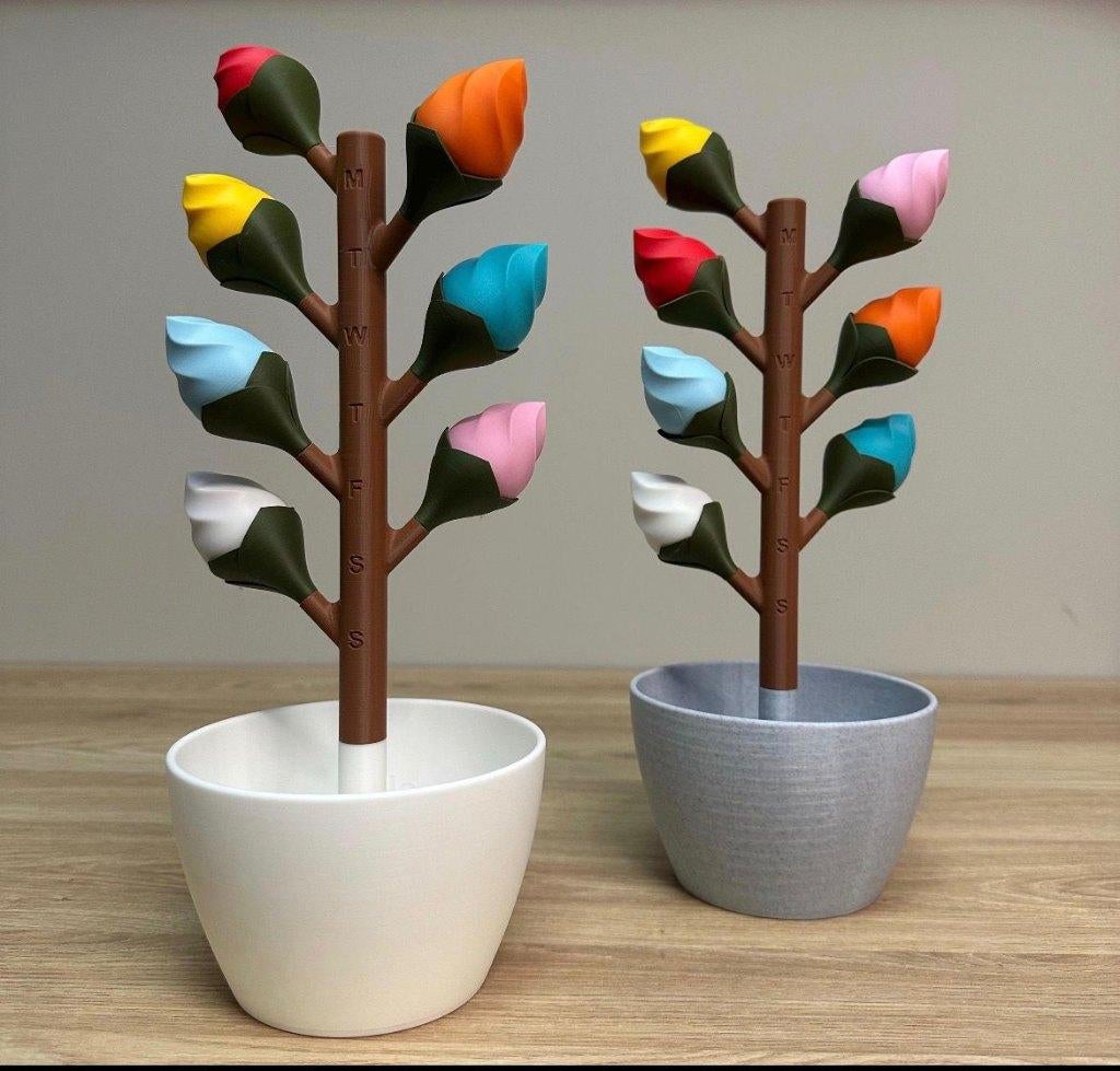 Bloemen Pillendoos – Wekelijkse Medicijndoos, Diversen, Verzenden, Nieuw