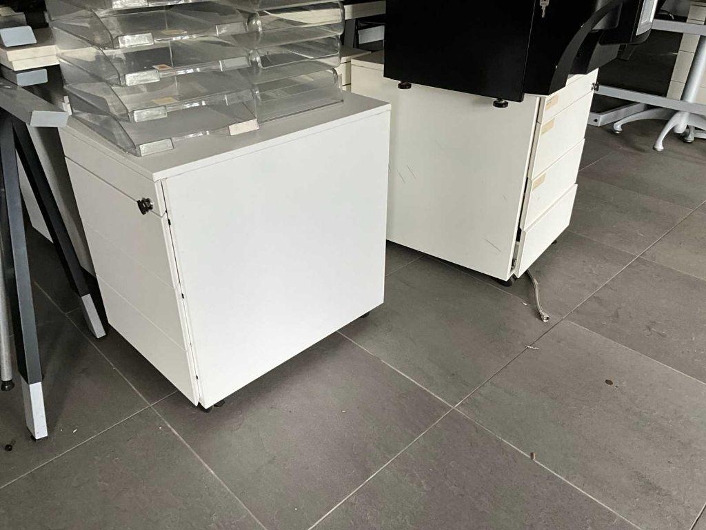 Archiefkast, Huis en Inrichting, Kasten | Roldeurkasten en Archiefkasten, Minder dan 50 cm, Gebruikt, Wit, Ophalen of Verzenden