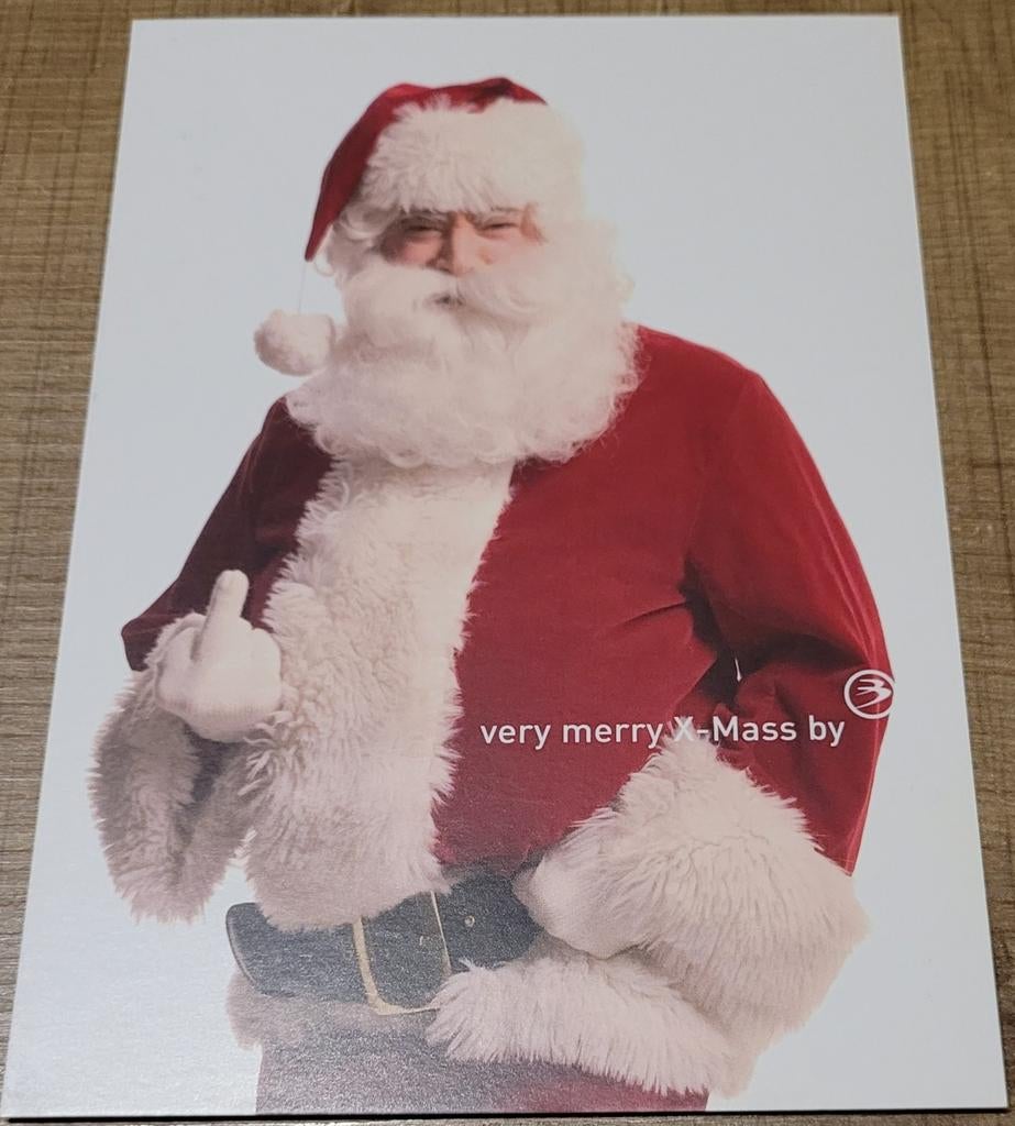 Postkaart: Very Merry X-mas, Verzamelen, Postkaarten | Themakaarten, Ophalen of Verzenden, 1980 tot heden, Ongelopen, Feest(dag)