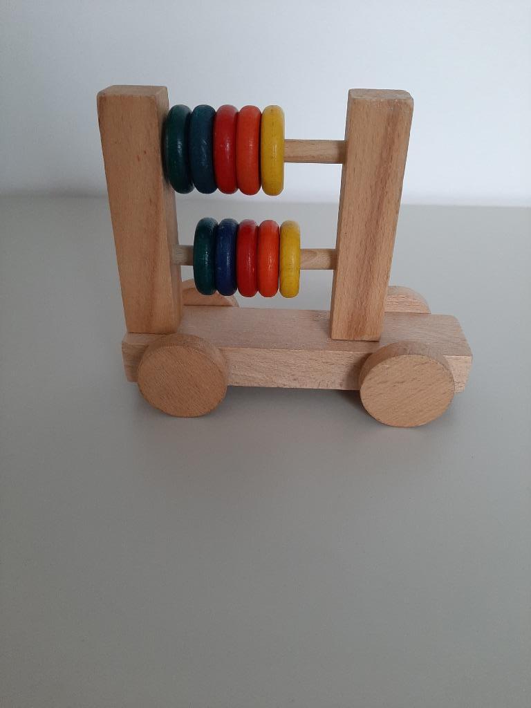 Houten auto met telraam, Ophalen, Gebruikt, Overige typen