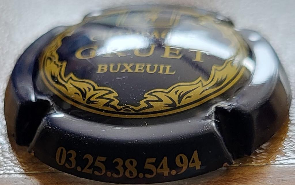 Capsule Champagne GRUET bleu marine & jaune nr.05, Enlèvement ou Envoi, Neuf, France, Champagne