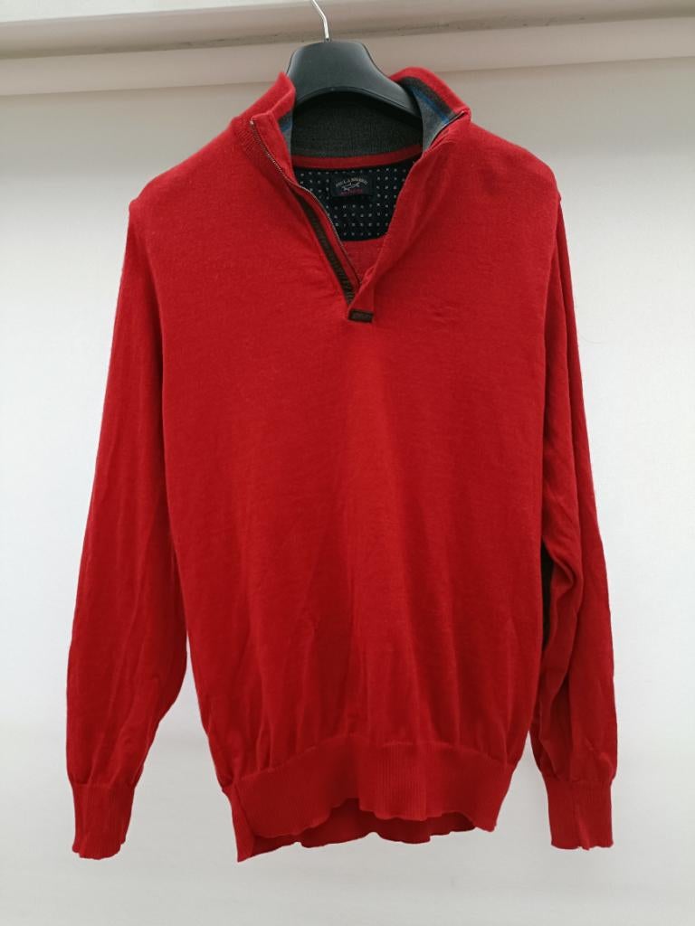 Donker rode sweater/ lichte trui/ coltrui van Paul&Shark, Vêtements | Hommes, Rouge, Paul & shark, Enlèvement, Porté