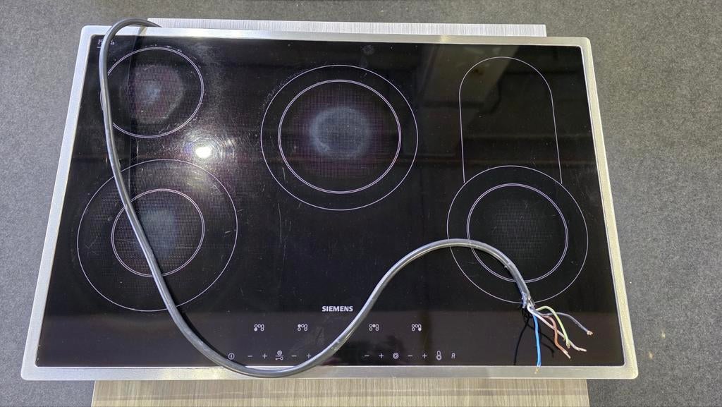Siemens elektrische kookplaat 52x80cm, Ophalen, Gebruikt, Inbouw, Elektrisch