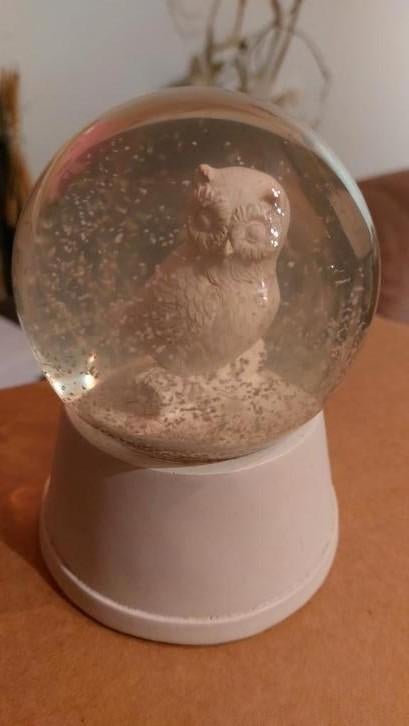 Boule de neige et déco chouette, Enlèvement, Utilisé