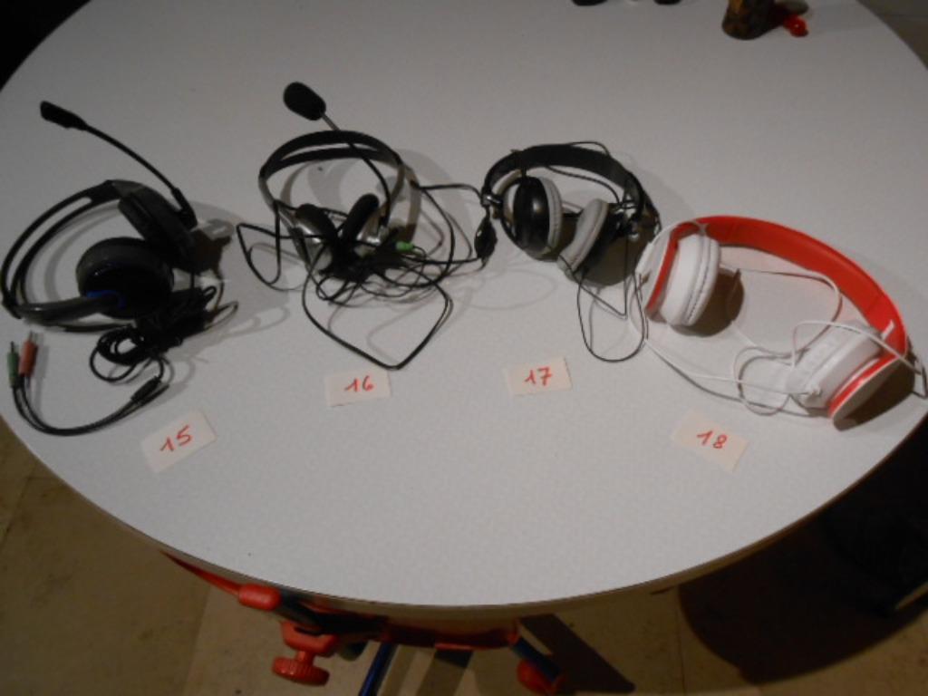 casque blanc - Casque Wralon avec microphone, Enlèvement ou Envoi, Utilisé