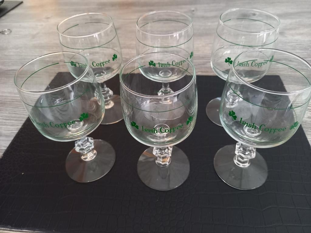 6 verres irish Coffee, Enlèvement ou Envoi, Comme neuf