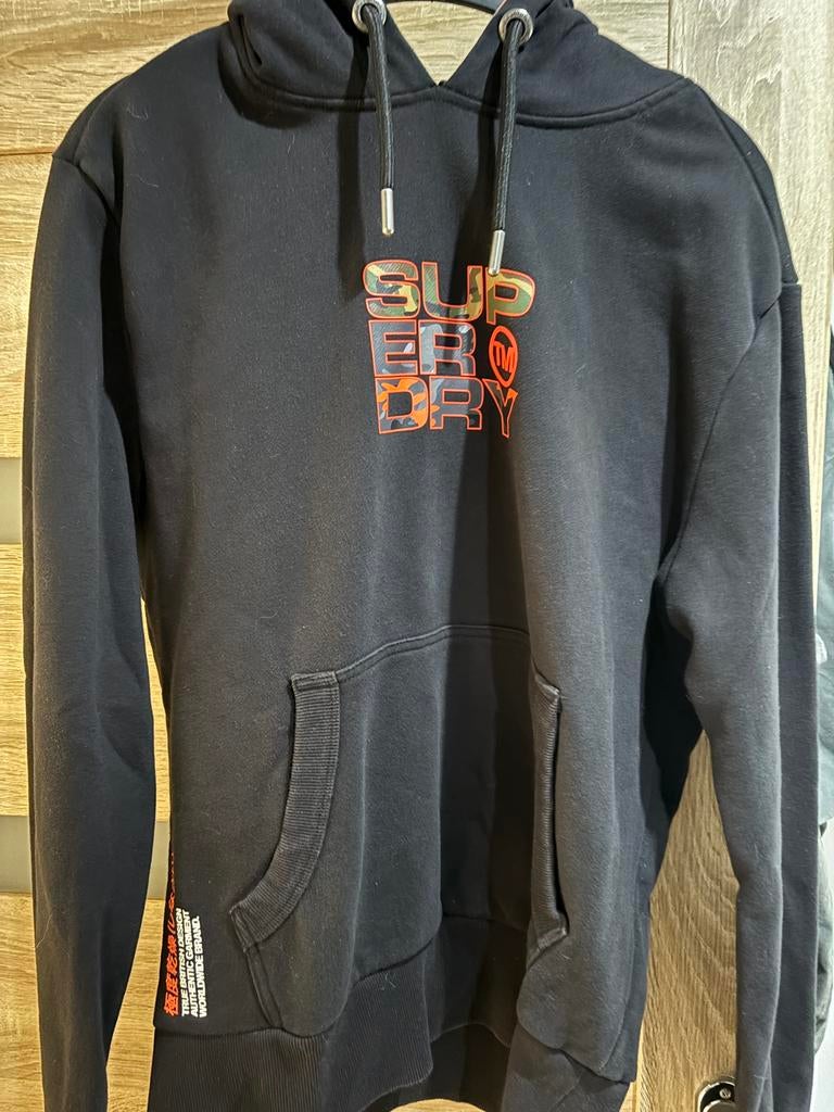 Pull homme superdry taille L noir, Enlèvement ou Envoi, Comme neuf, Noir